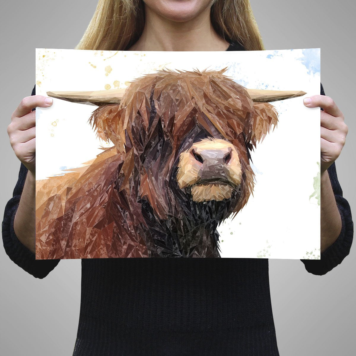 "Henry" The Highland Bull A3 Unframed Art Print - Andy Thomas Artworks