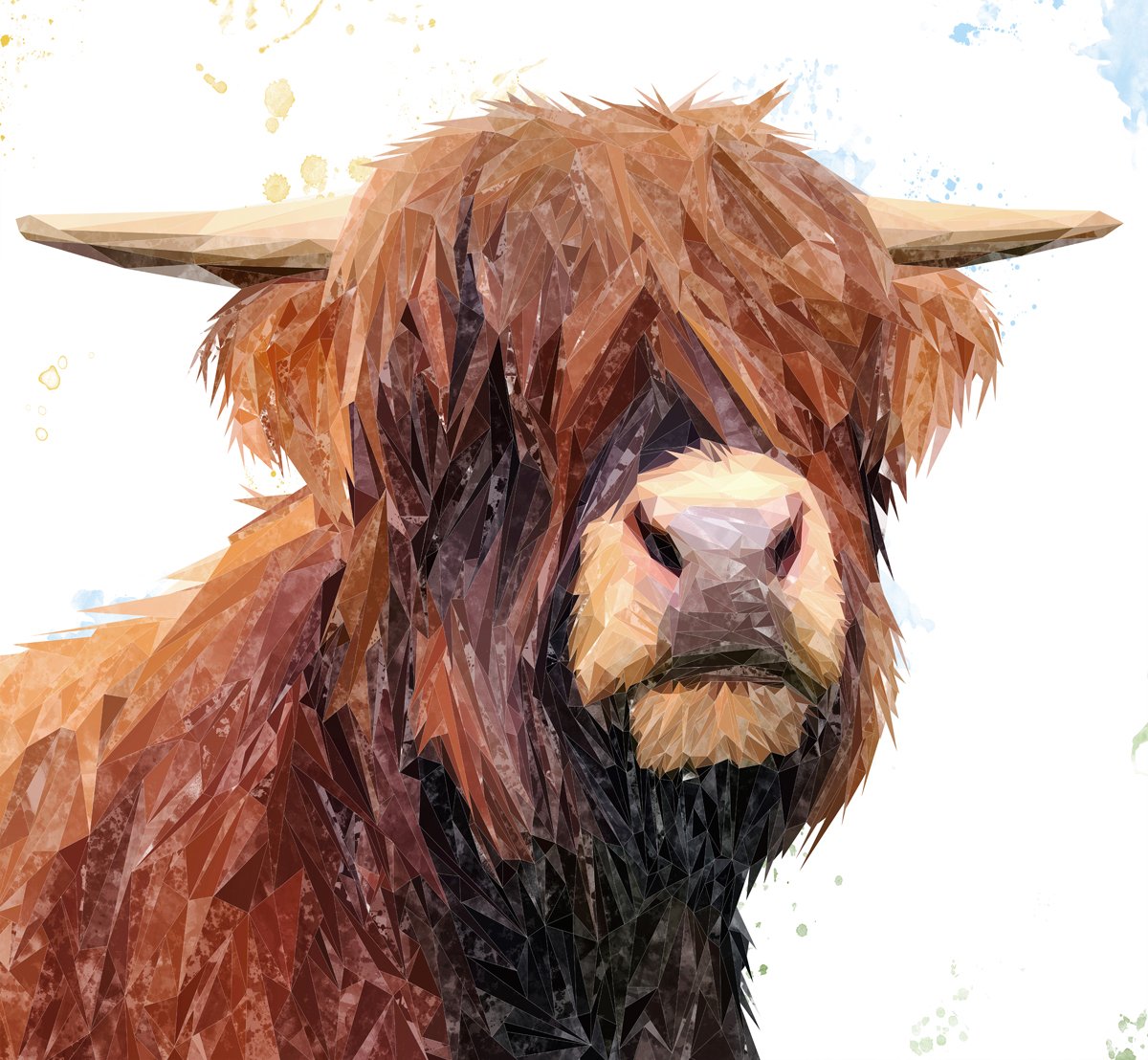 "Henry" The Highland Bull Kitchen Splashback