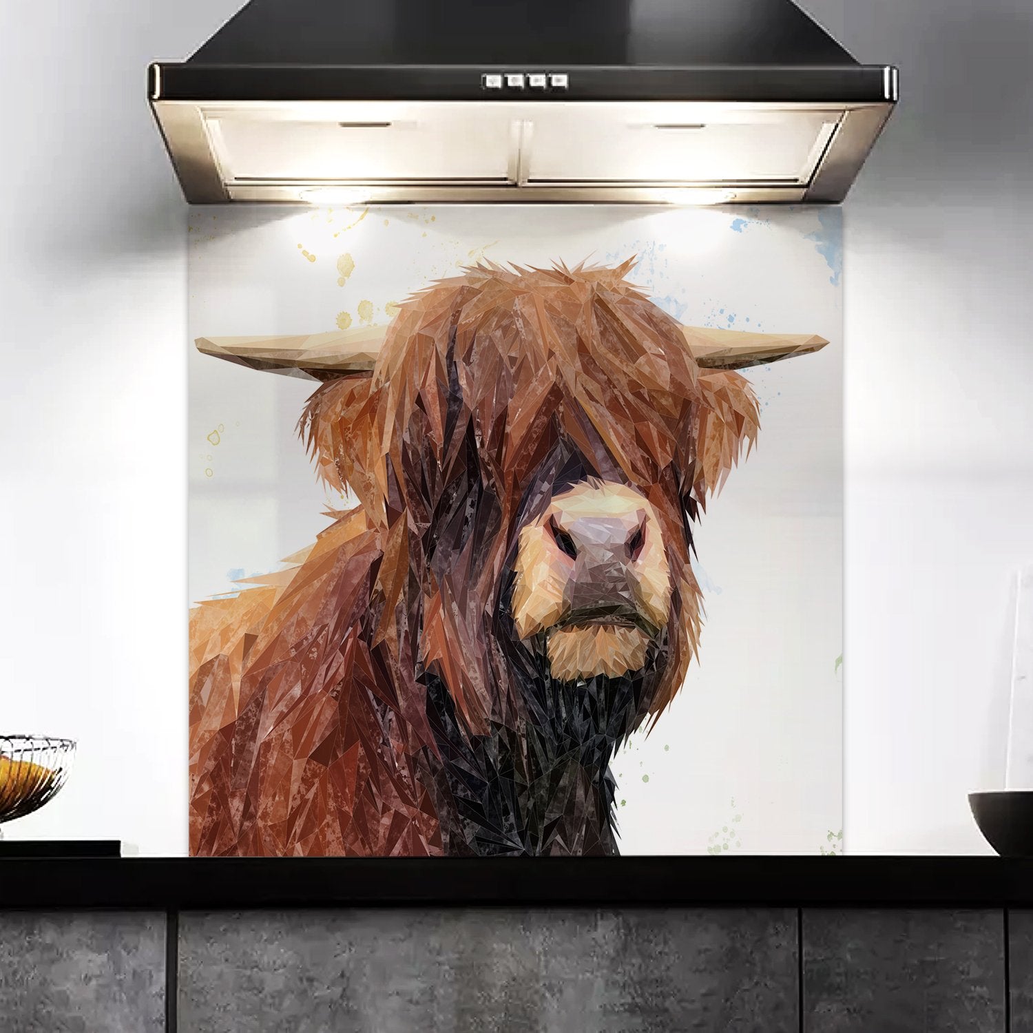 "Henry" The Highland Bull Kitchen Splashback