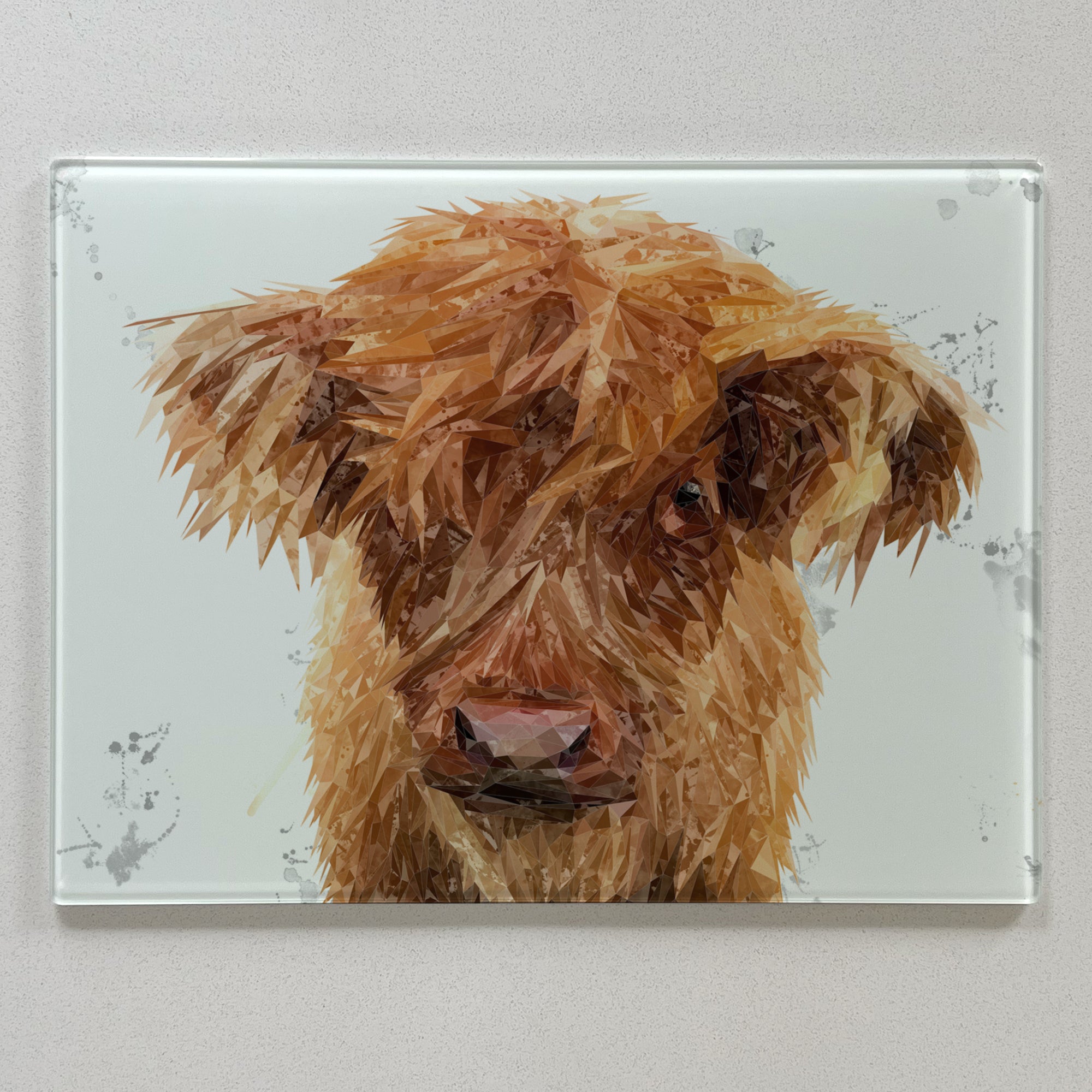 Peeps The Highland Calf Premium Glass Worktop Saver