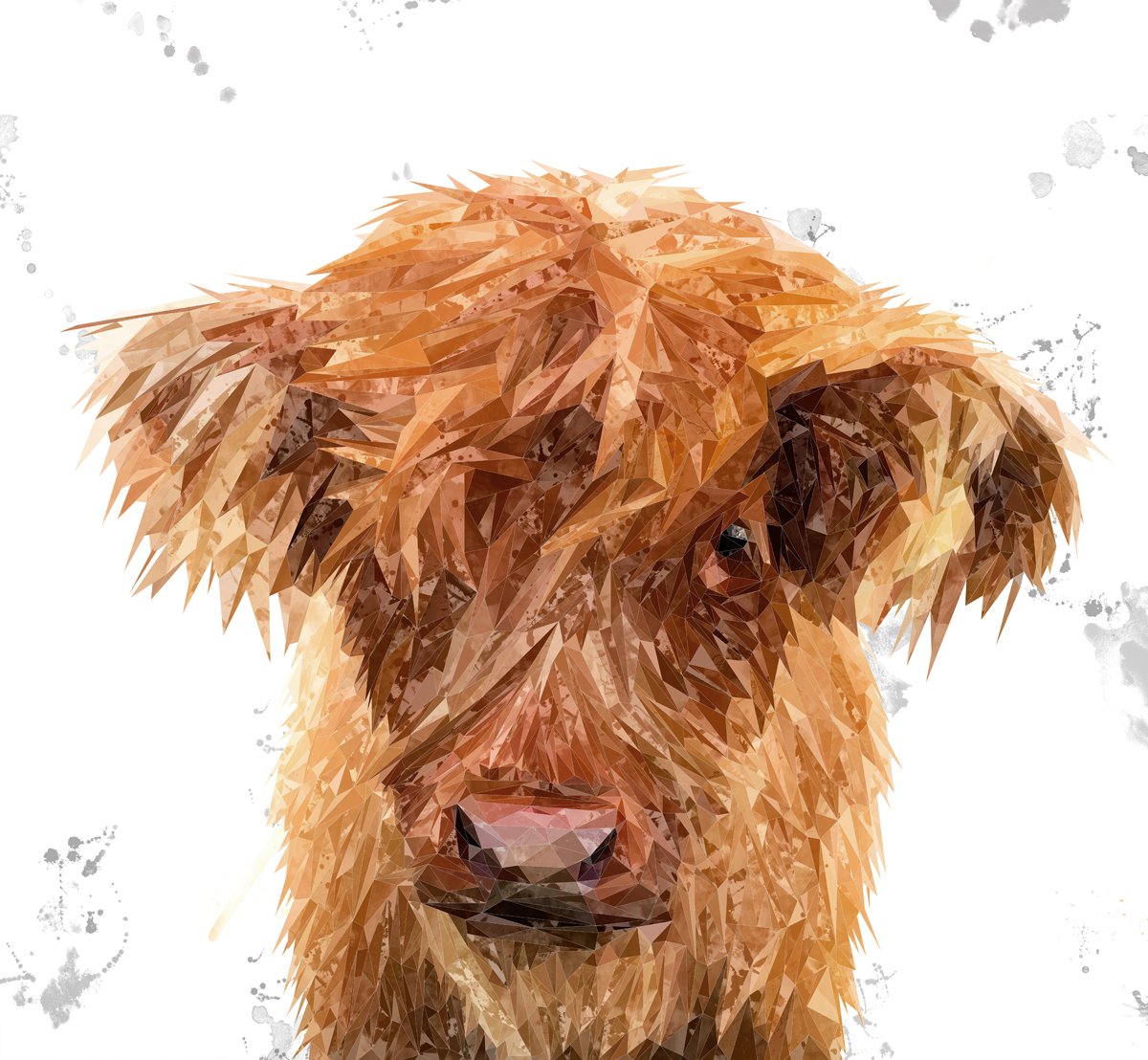 "Peeps" The Highland Calf Kitchen Splashback