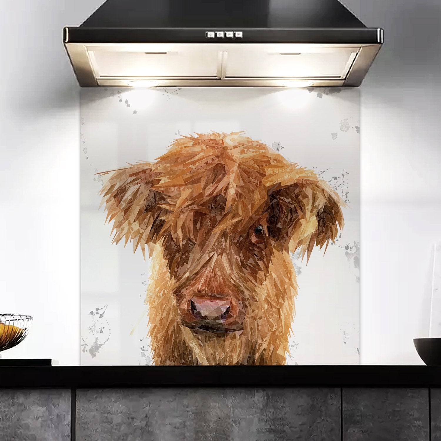 "Peeps" The Highland Calf Kitchen Splashback