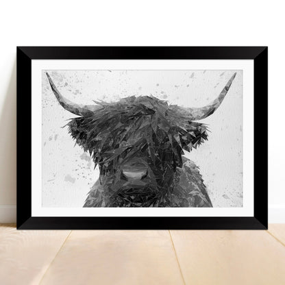 "The Highland" (B&W) Framed & Mounted Art Print