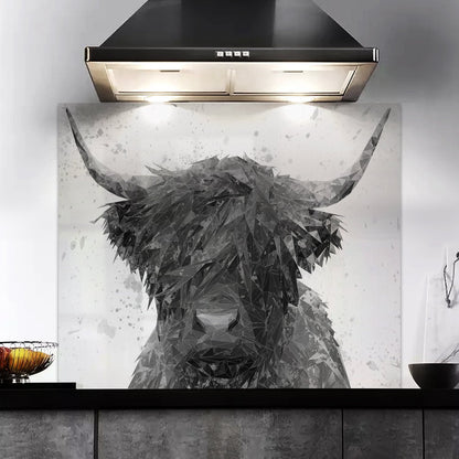 "The Highland" (B&W) Kitchen Splashback