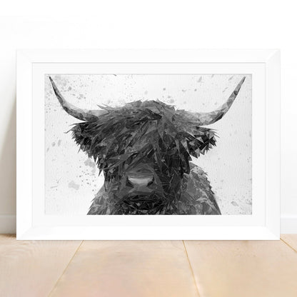 "The Highland" (B&W) Framed & Mounted Art Print