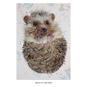 "Milton" The Hedgehog 5x7 Mini Print - Andy Thomas Artworks
