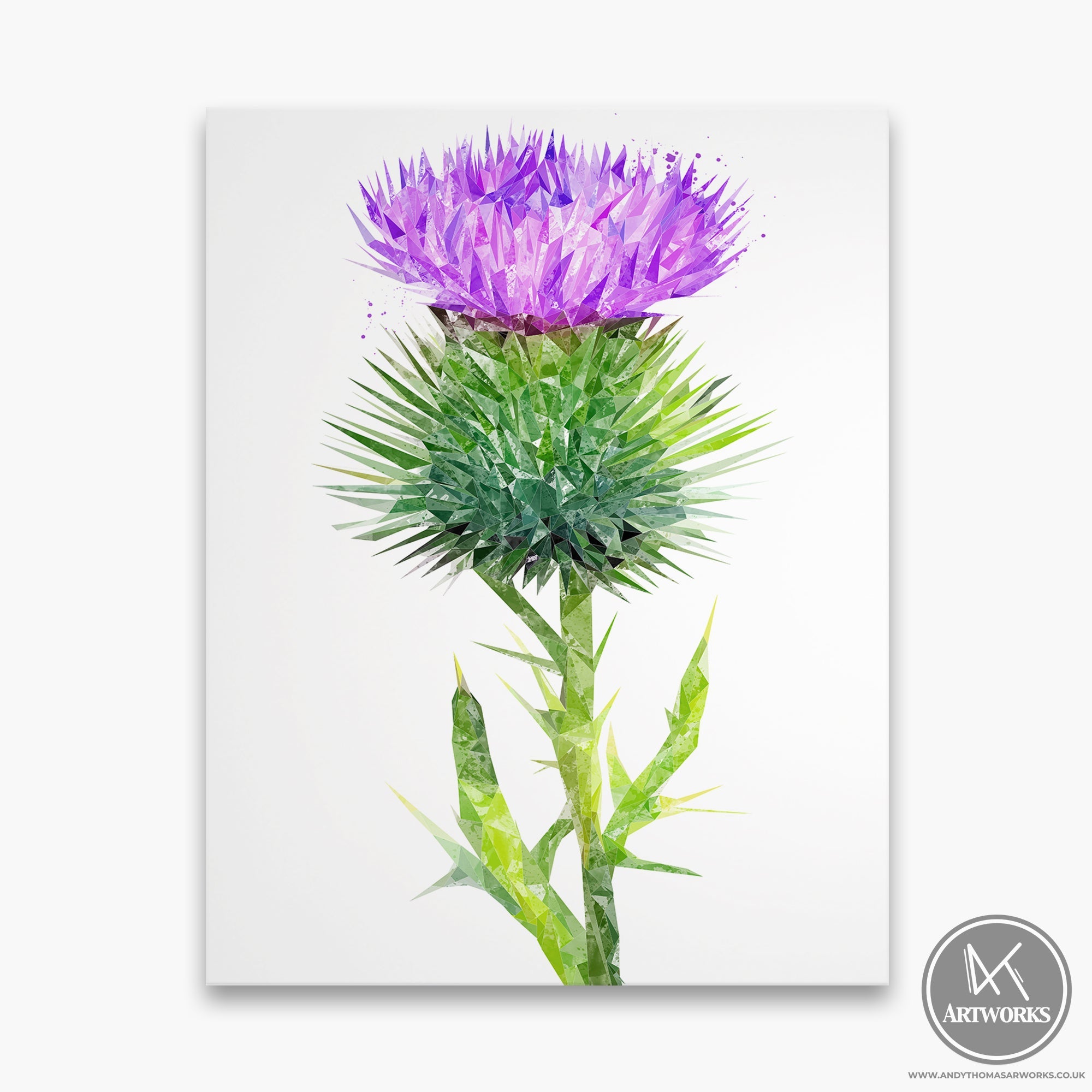 The Thistle (Portrait) Canvas Print