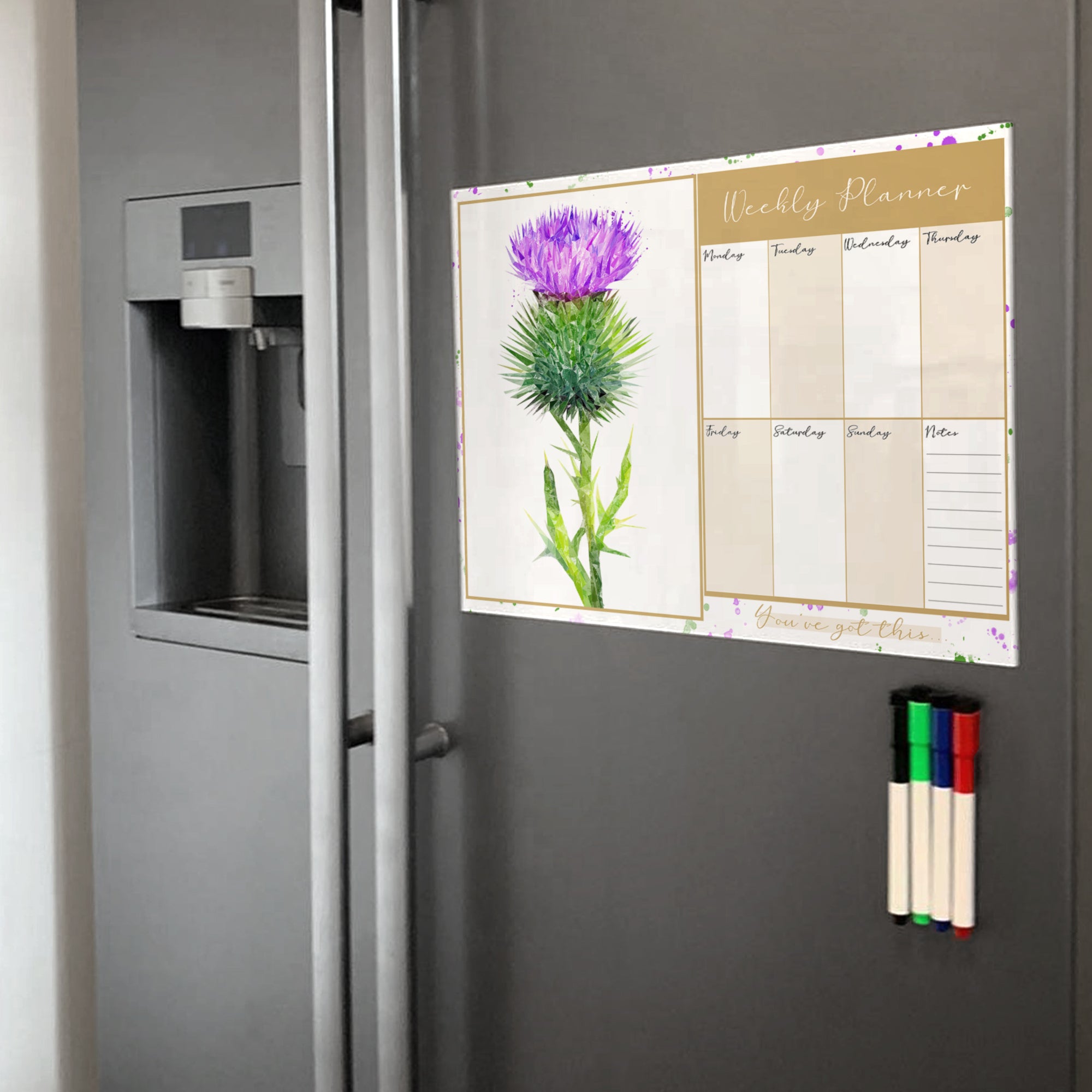 The Thistle A3 Magnetic weekly planner