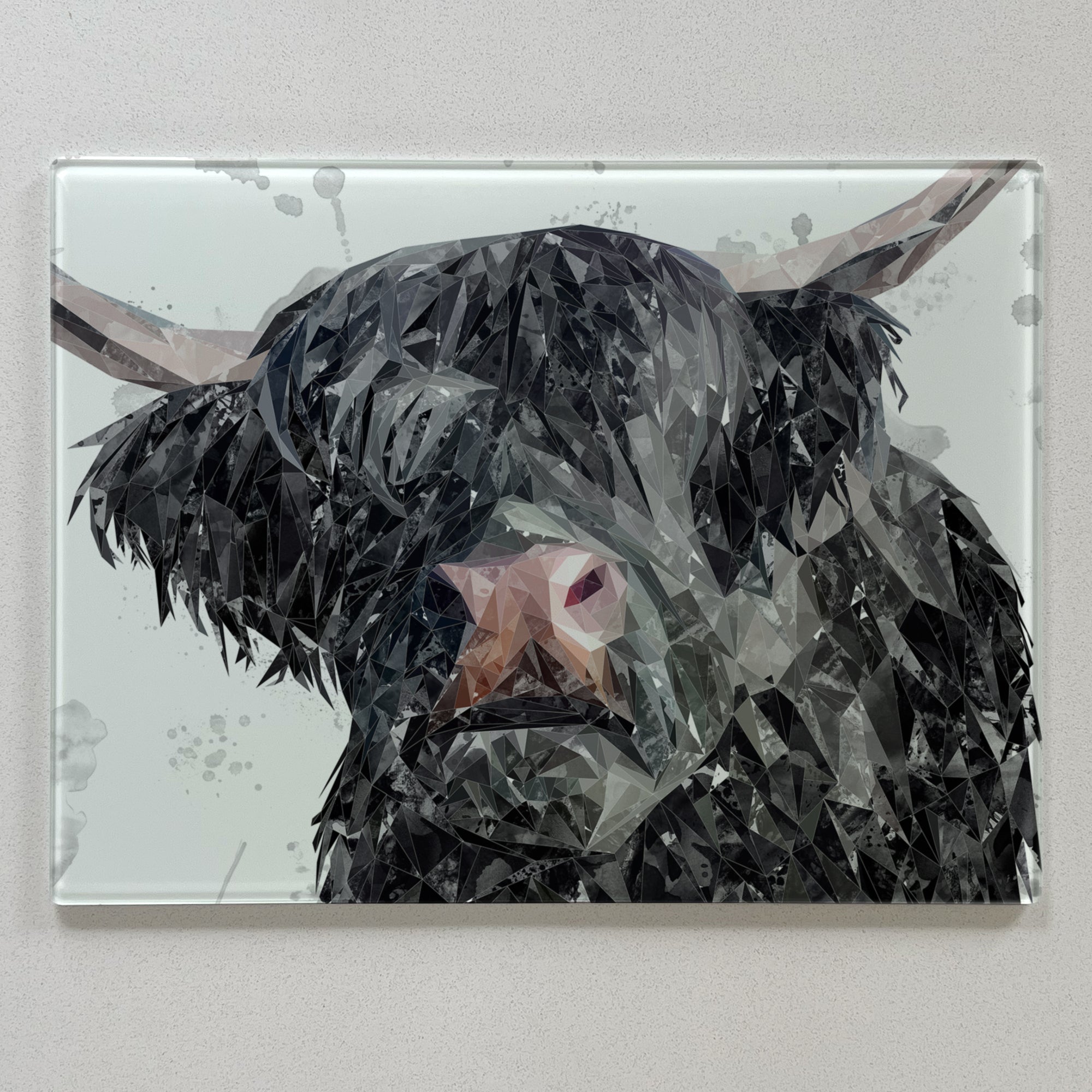 Bruce The Highland Bull Premium Glass Worktop Saver