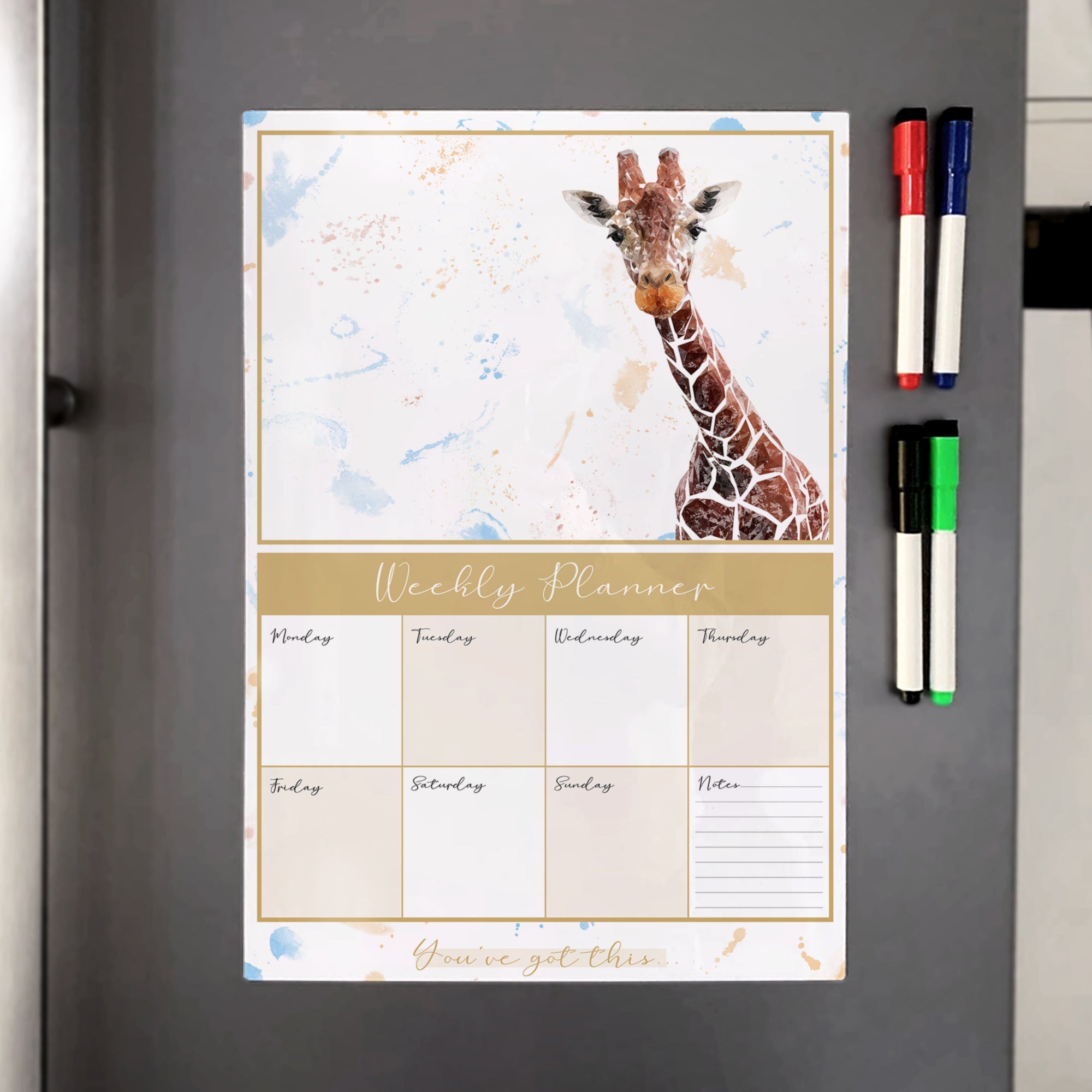 George A3 Magnetic weekly planner