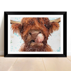 "Harry" The Highland Cow Framed & Mounted Art Print