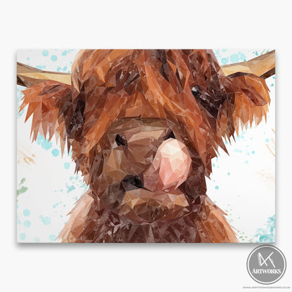 "Harry" The Highland Cow Canvas Print