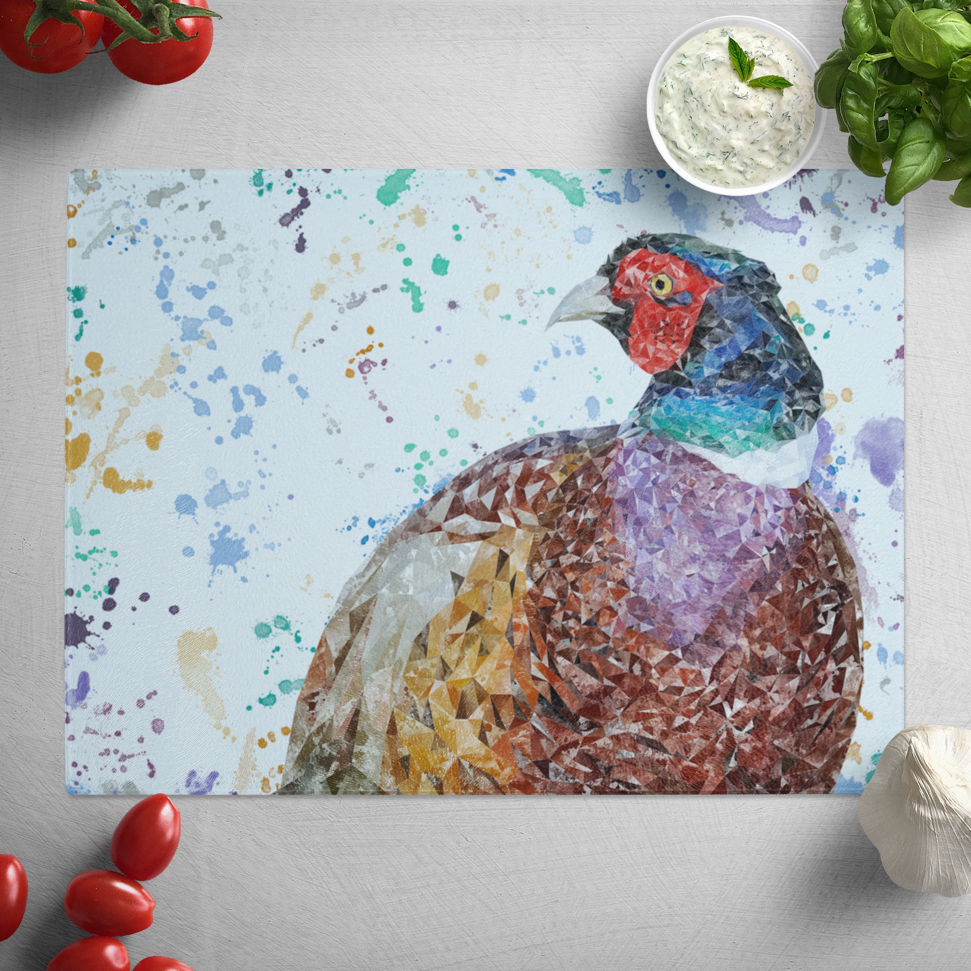 "Marty" The Pheasant Glass Worktop Saver