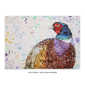 "Marty" The Pheasant A3 Unframed Art Print - Andy Thomas Artworks