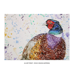 "Marty" The Pheasant A4 Unframed Art Print - Andy Thomas Artworks