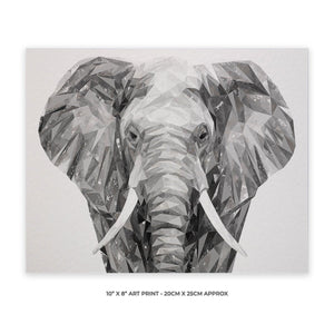"Ernest" The Elephant 10" x 8" Unframed Art Print - Andy Thomas Artworks