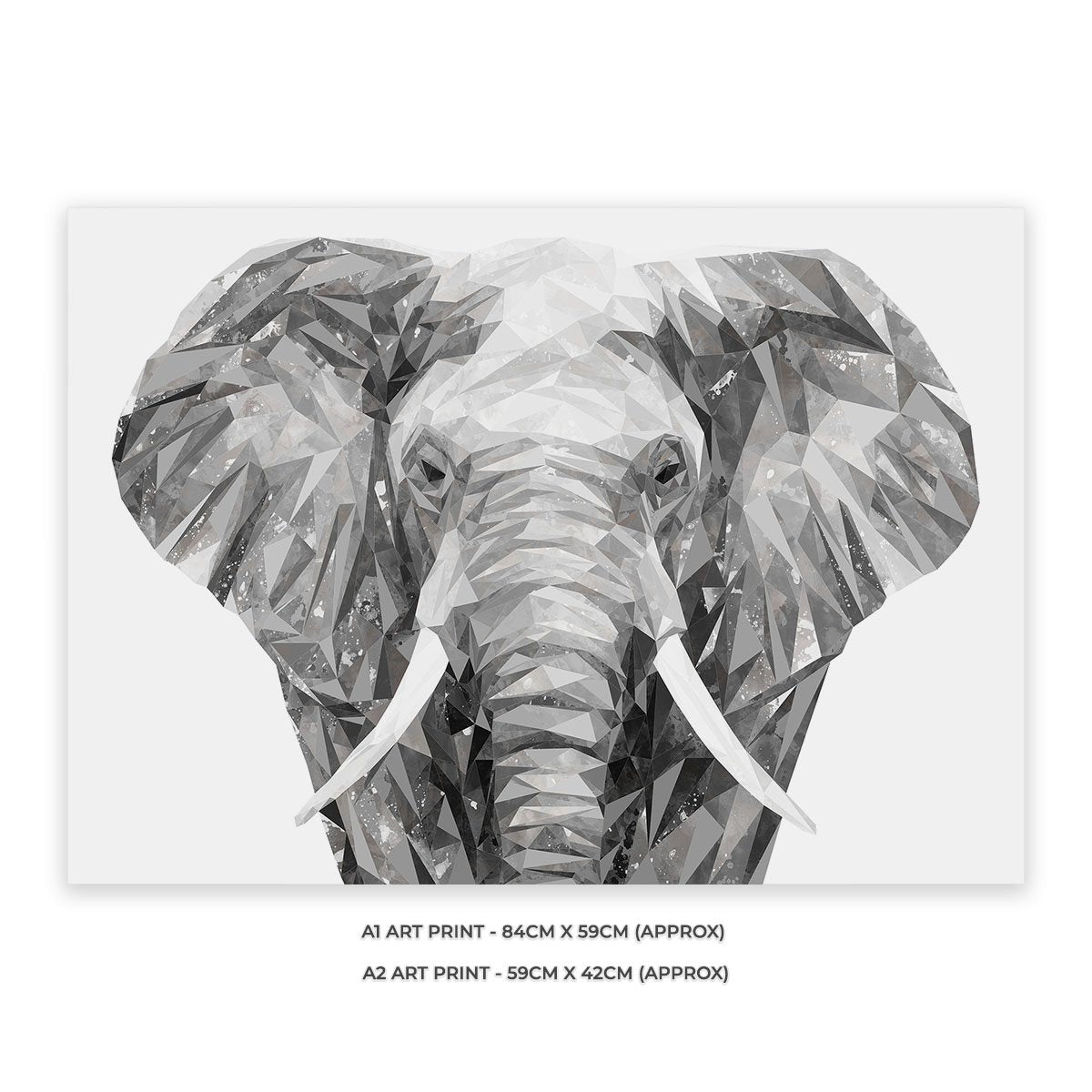 "Ernest" The Elephant Unframed Art Print - Andy Thomas Artworks