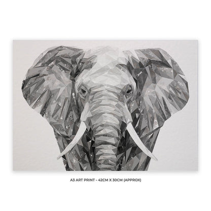 "Ernest" The Elephant Unframed Art Print - Andy Thomas Artworks