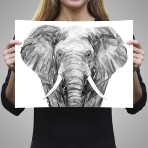 "Ernest" The Elephant Unframed Art Print - Andy Thomas Artworks