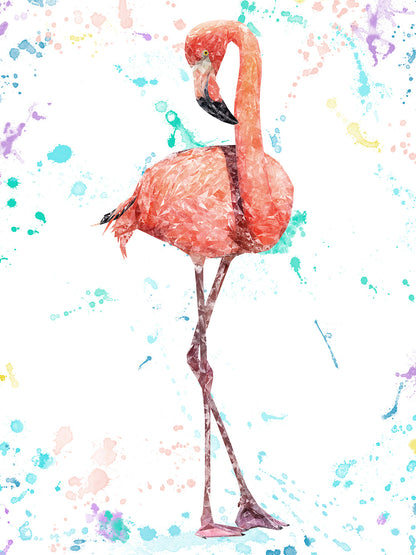 "The Colourful Flamingo" Canvas Print