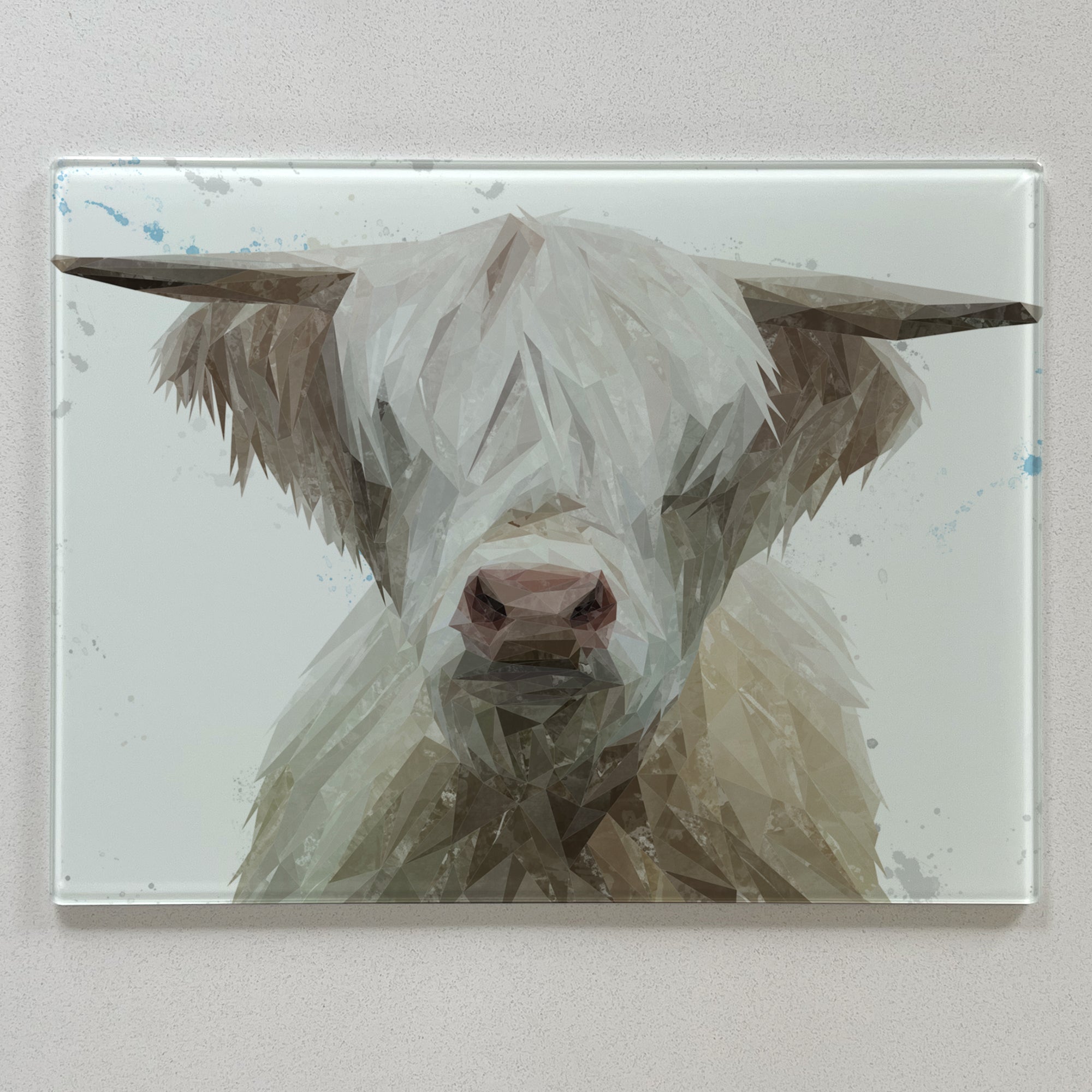 Evan The Highland Bull Premium Glass Worktop Saver