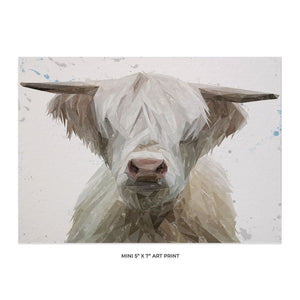 "Evan" The Highland Bull 5x7 Mini Print - Andy Thomas Artworks