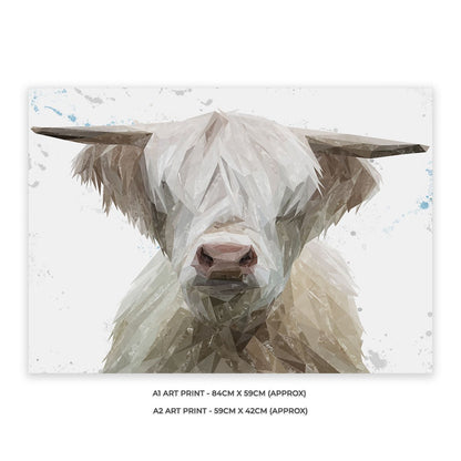 "Evan" The Highland Bull Unframed Art Print - Andy Thomas Artworks