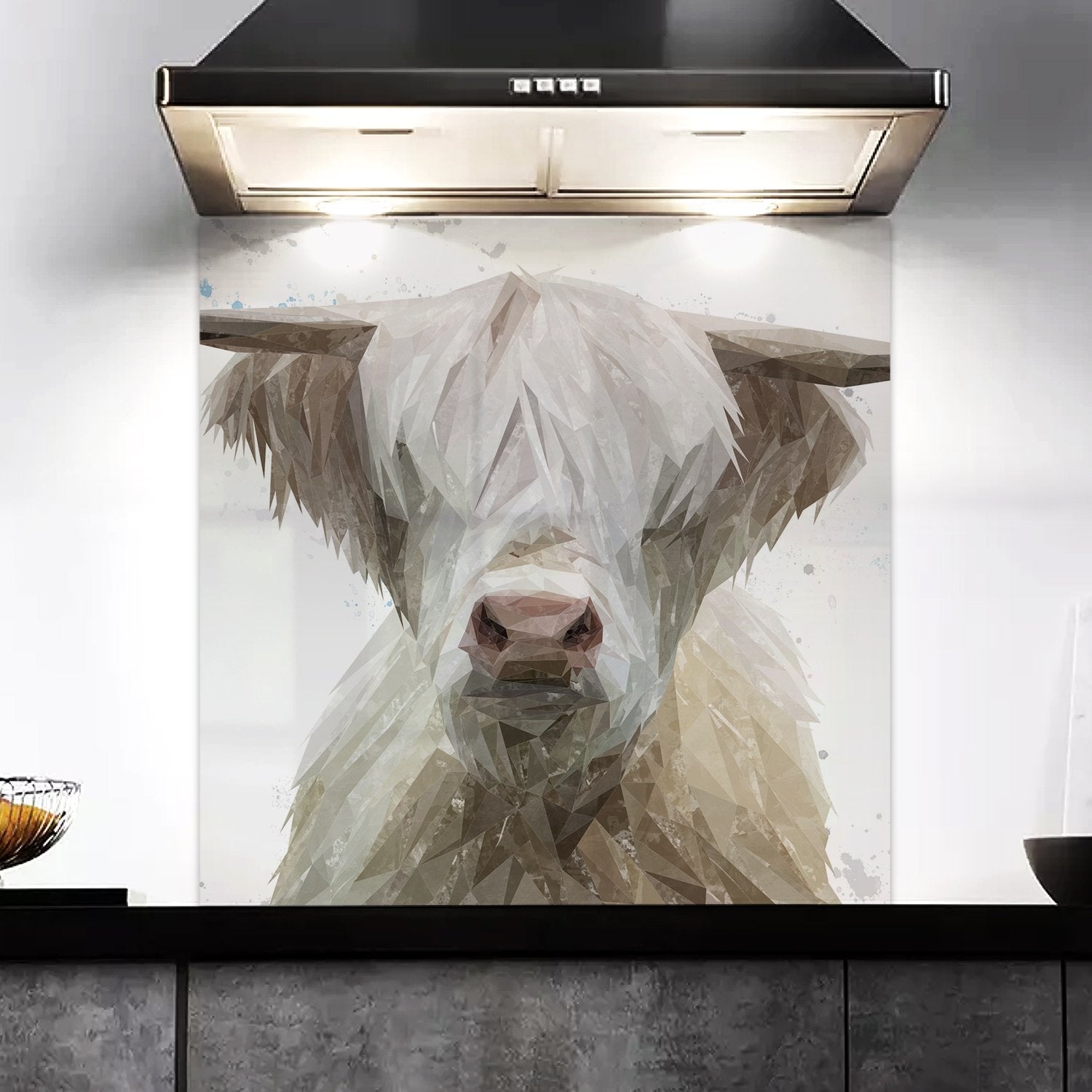 "Evan" The Highland Bull Kitchen Splashback