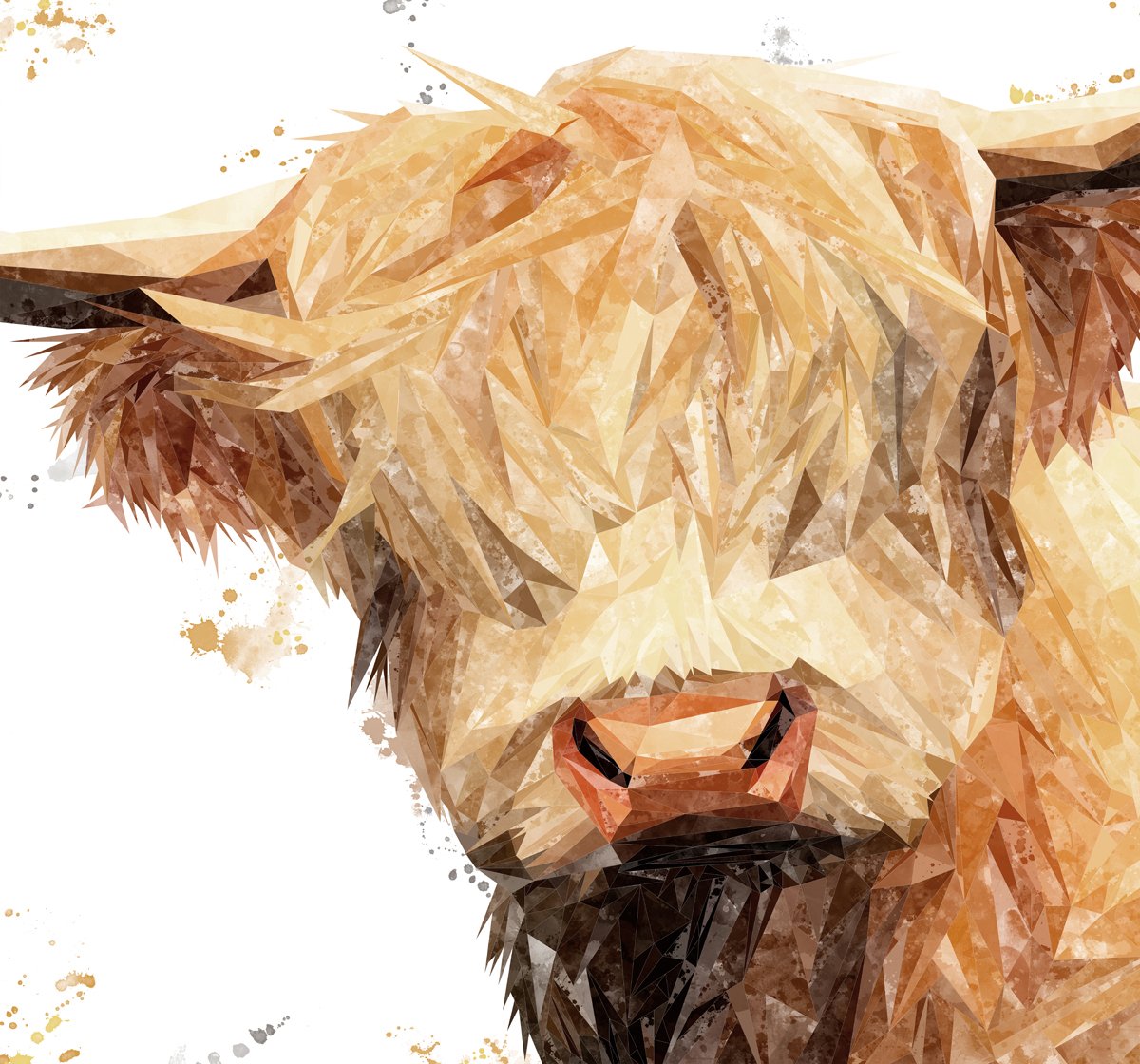 "Brenda" The Highland Cow Kitchen Splashback