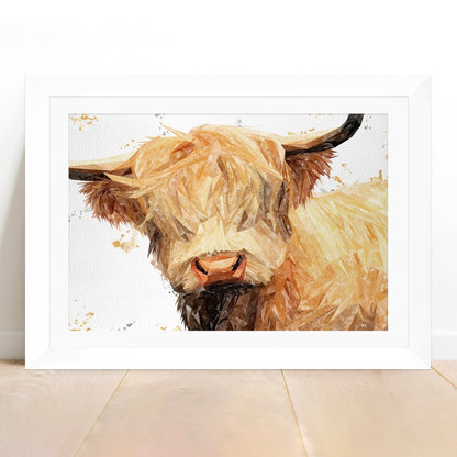 "Brenda" The Highland Cow Framed & Mounted Art Print