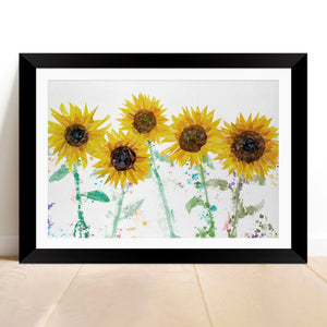 "The Sunflowers" Framed & Mounted Art Print