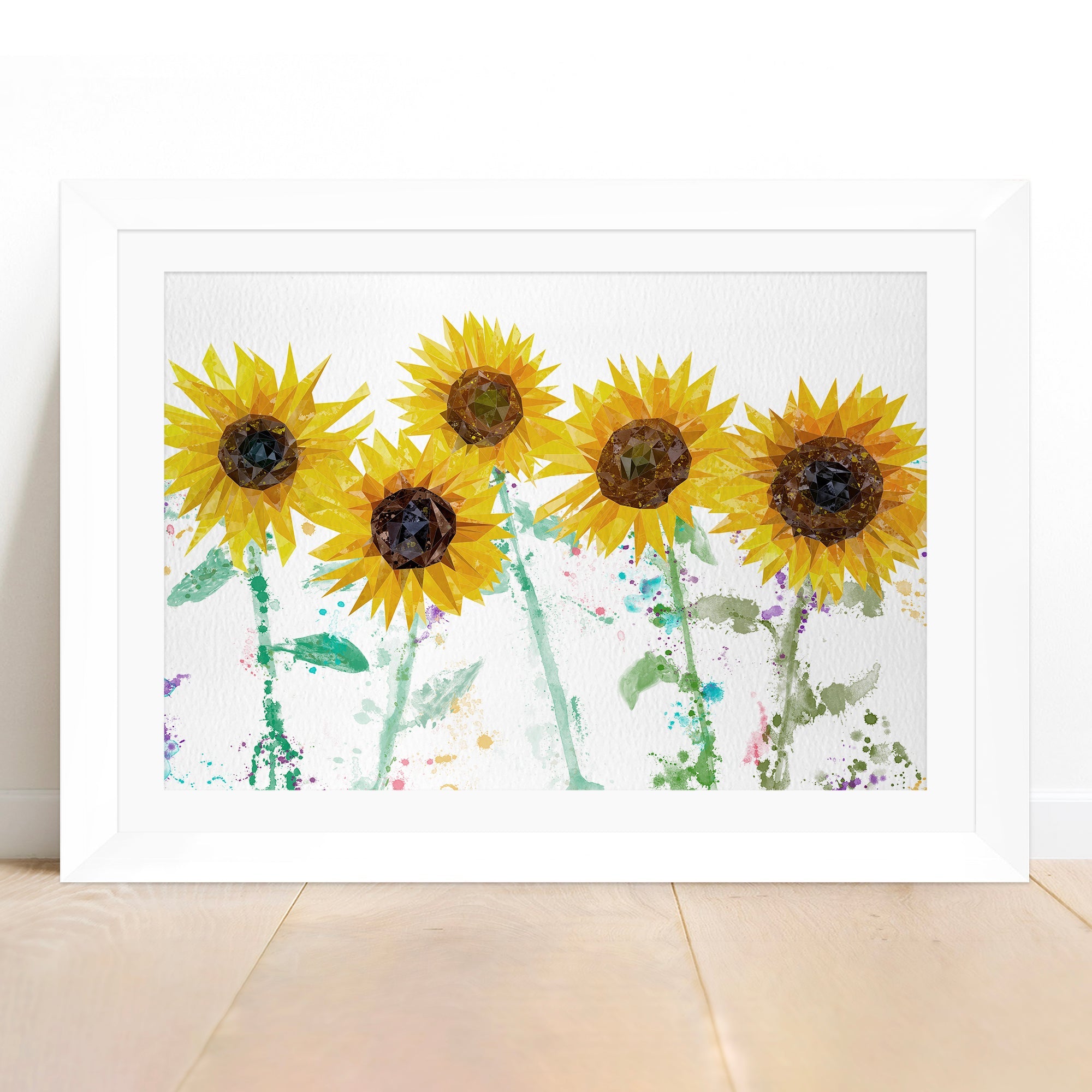 "The Sunflowers" Framed & Mounted Art Print