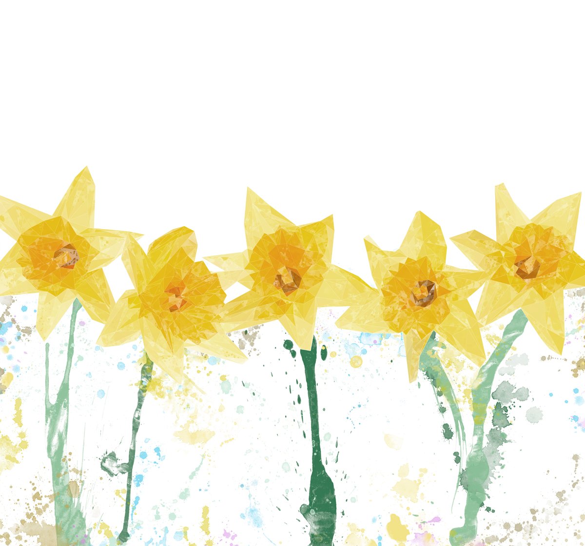 "The Daffodils" Kitchen Splashback