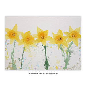 "The Daffodils" A3 Unframed Art Print - Andy Thomas Artworks
