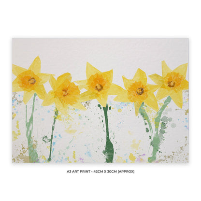 "The Daffodils" Unframed Art Print - Andy Thomas Artworks