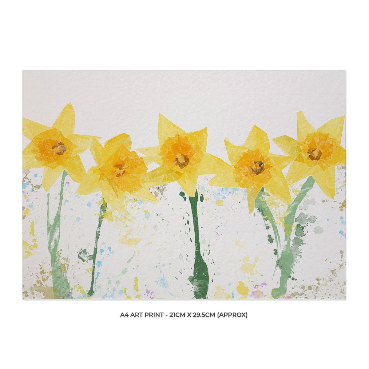 "The Daffodils" A4 Unframed Art Print - Andy Thomas Artworks