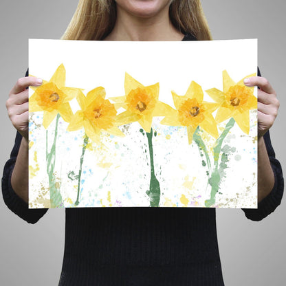 "The Daffodils" A3 Unframed Art Print - Andy Thomas Artworks