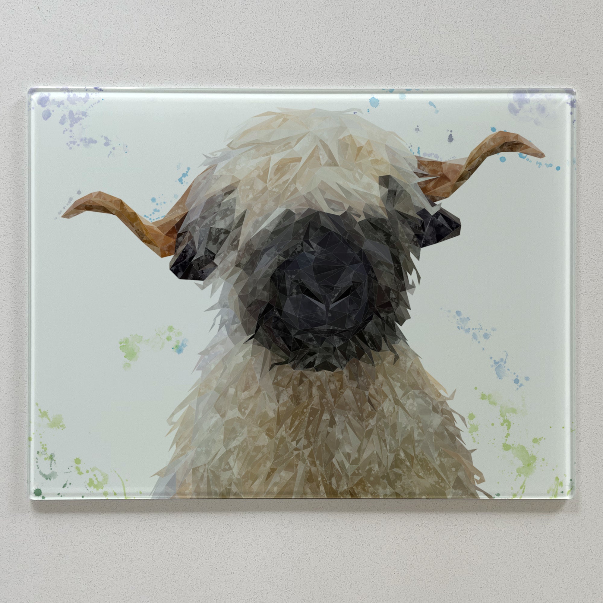 Betty The Valais Blacknose Sheep Premium Glass Worktop Saver