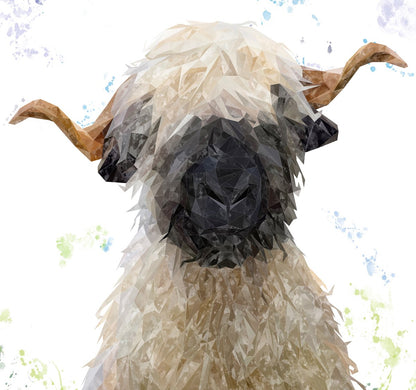 "Betty" The Valais Blacknose Sheep Kitchen Splashback