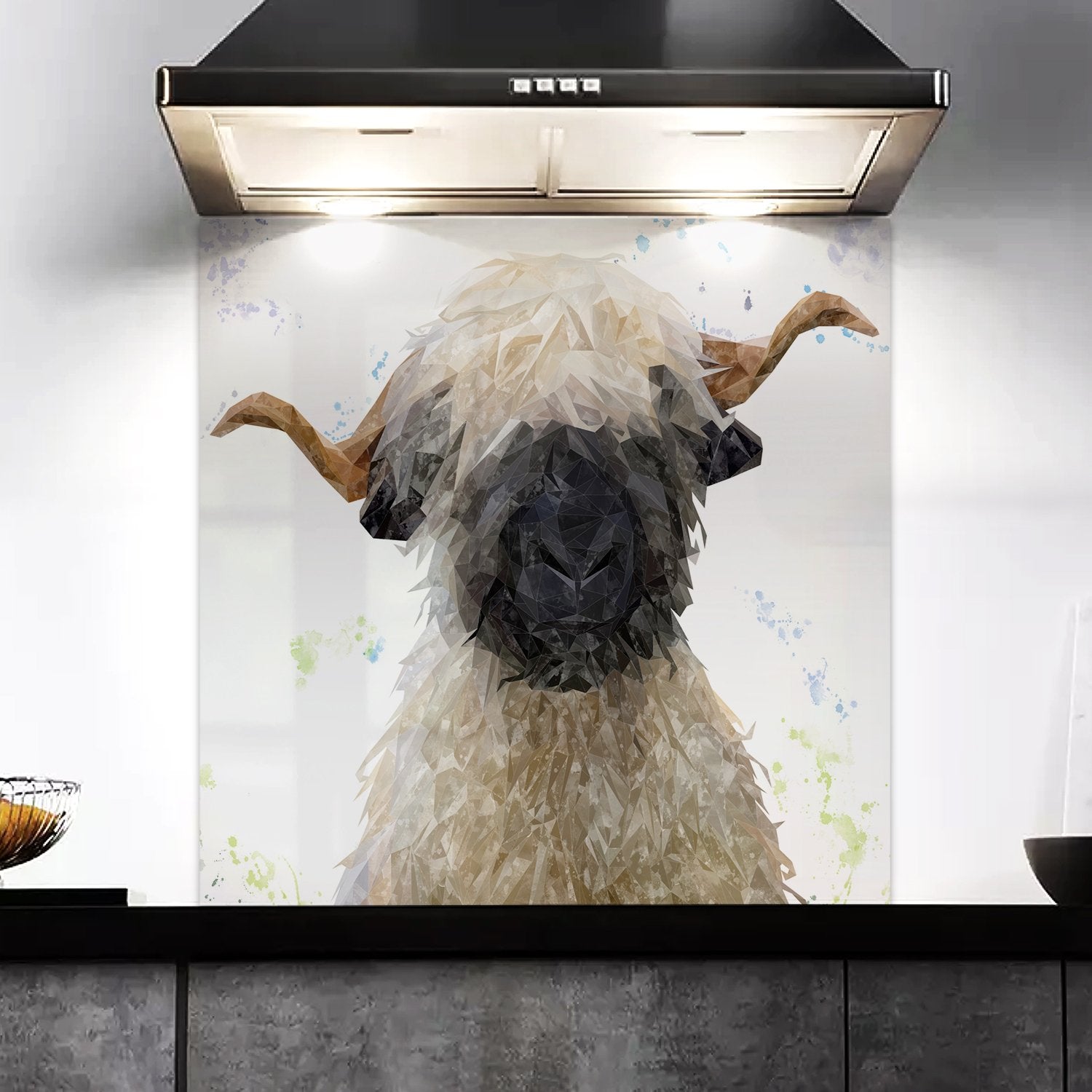 "Betty" The Valais Blacknose Sheep Kitchen Splashback