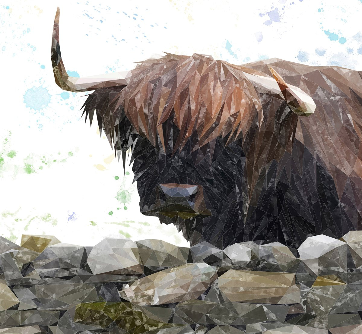 "Freya" The Highland Cow from Applecross Kitchen Splashback