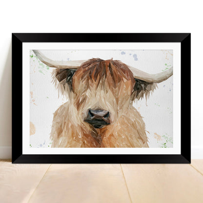 "Bernadette" The Highland Cow Framed & Mounted Art Print