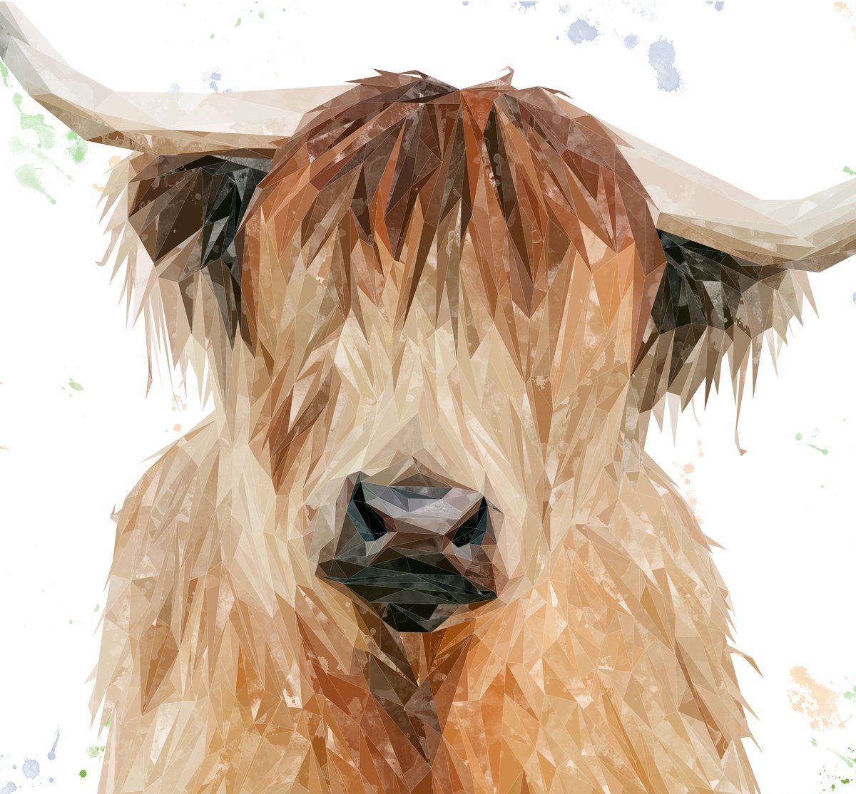 "Bernadette" The Highland Cow Kitchen Splashback