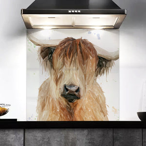 "Bernadette" The Highland Cow Kitchen Splashback