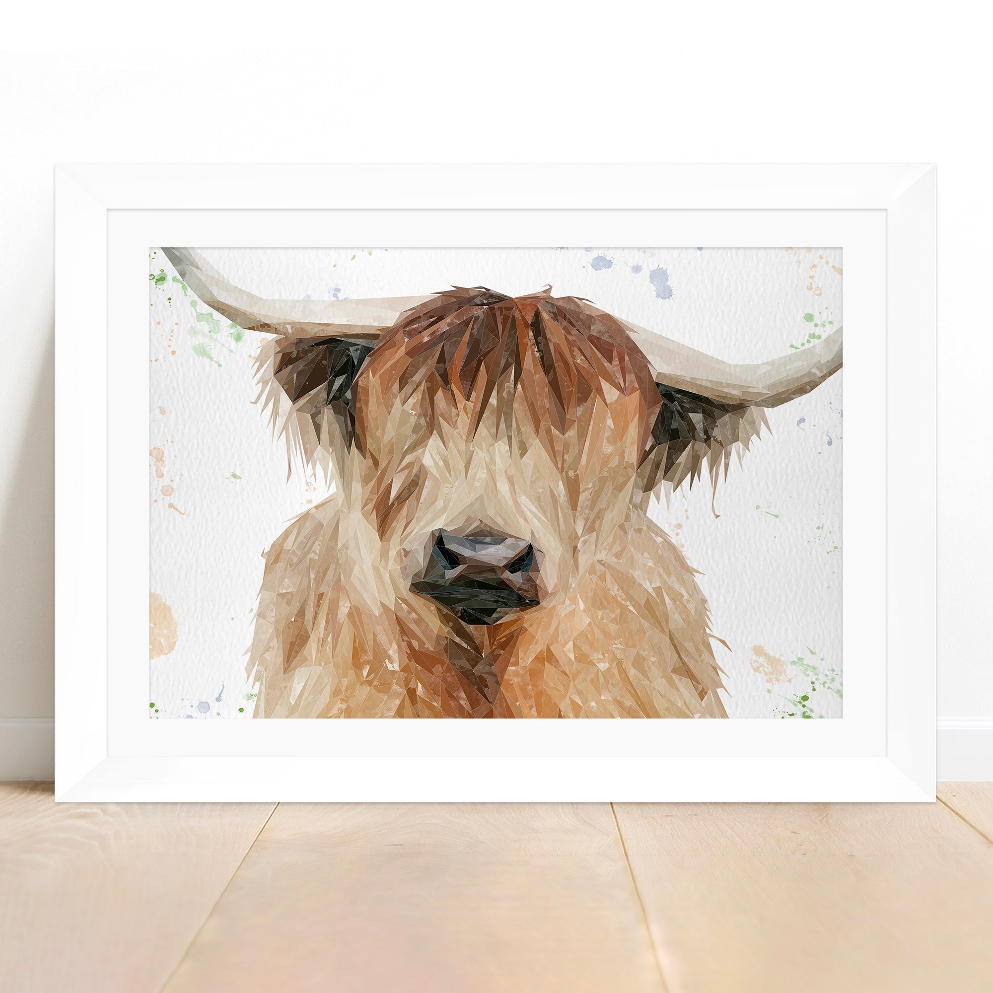 "Bernadette" The Highland Cow Framed & Mounted Art Print