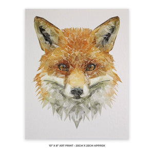 "The Fox" 10" x 8" Unframed Art Print - Andy Thomas Artworks