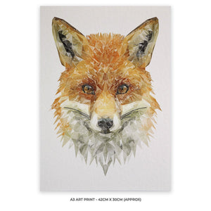 "The Fox" A3 Unframed Art Print - Andy Thomas Artworks
