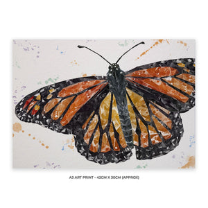 "The Butterfly" A3 Unframed Art Print - Andy Thomas Artworks