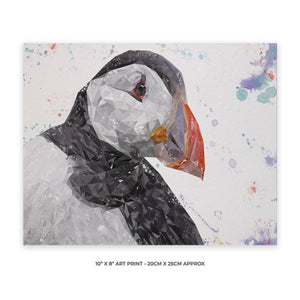 "The Puffin" 10" x 8" Unframed Art Print - Andy Thomas Artworks