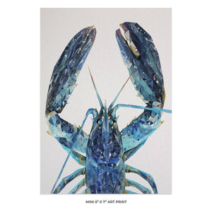 "The Blue Lobster" 5x7 Mini Print - Andy Thomas Artworks